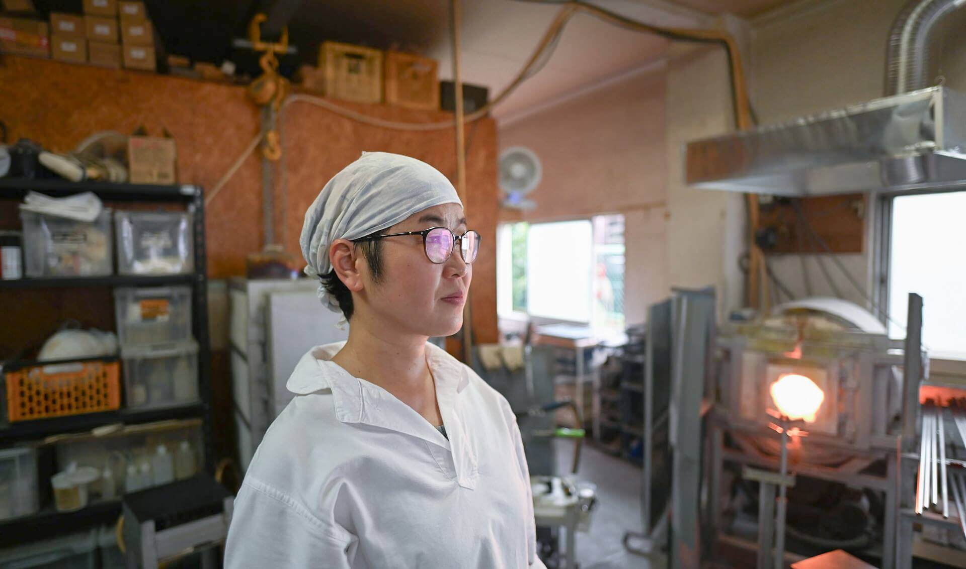 ガラス作家 添田亜希子