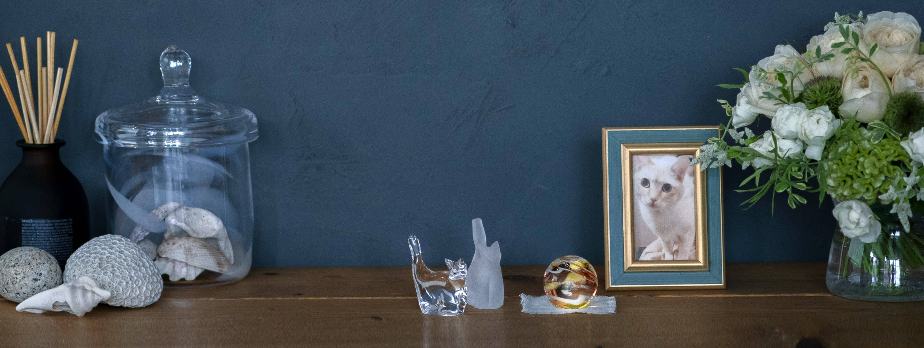 ペットの遺影と遺骨ガラスSoraca